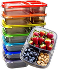 Youngever 7 Pack Bento Lunch Box, Meal Prep Containers, Reusable 3