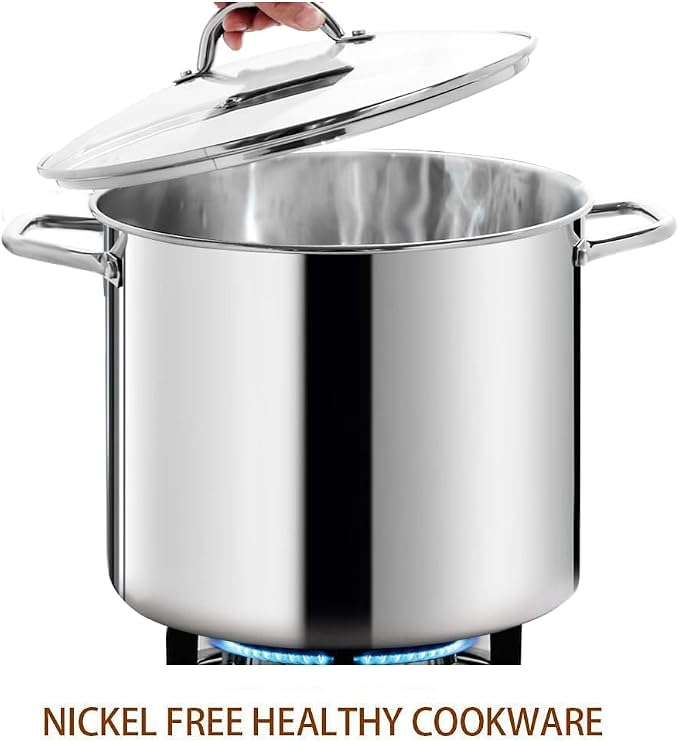 HOMICHEF Commercial Grade LARGE STOCK POT 20 Quart - Image 3