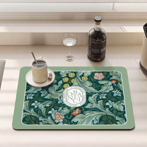 Fantasy Style Draining Mat, Super Absorbent Quick Dry Dish Drying Mat