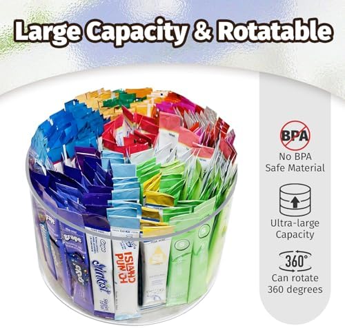 Drink Packet Organizer for Powdered Drink Mix,Powder Packet,Water