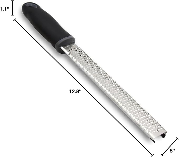 Lemon Zester, Stainless Steel Kitchen Cheese Grater, Plastic Cover Ergonomic - Image 8
