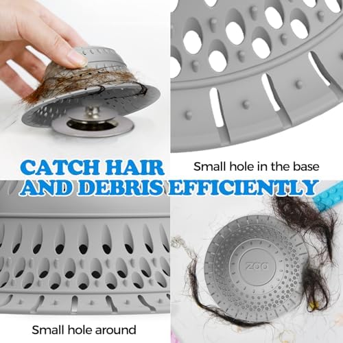 zaa Bathtub Drain Strainer Silicone Bathroom Stopper Fixture