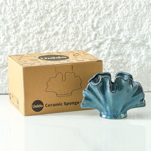 Uiddo Ceramic Kitchen Sink Sponge Holder