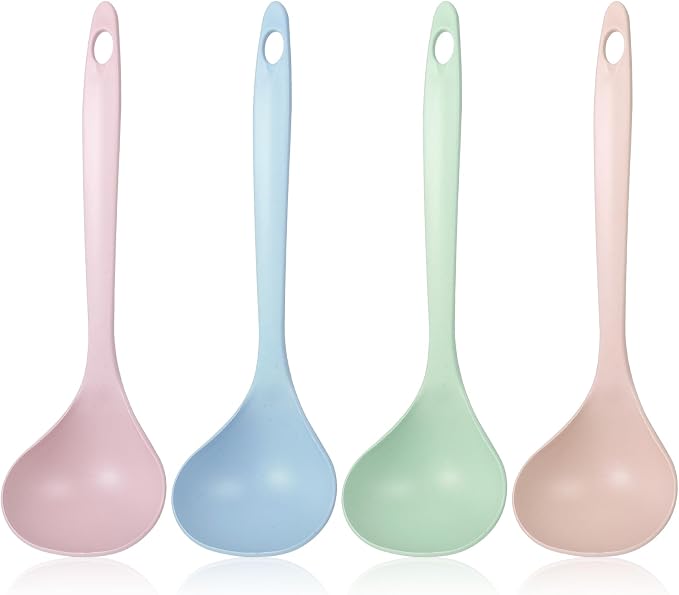 4Pcs Small Soup Spoon PP Ladle Spoon Cooking and Serving Spoons Soup Ladle by Unknown