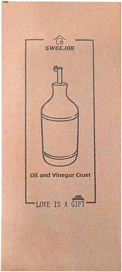 Sweejar Ceramic Olive Oil Dispenser Bottle, Opaque Oil Cruet Protects to Reduce - Image 7