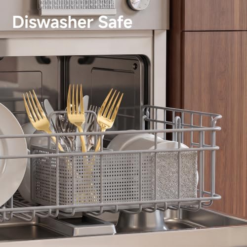 KINGSTONE Forks 4 Piece Gold Dinner Forks Set, 18/10 Stainless Steel