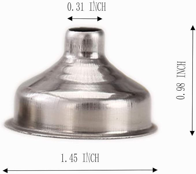 12 Pcs Stainless Steel Mini Funnels 1.25 Inch - Image 2