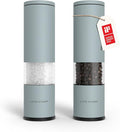 LARS NYSØM Salt and Pepper Grinder Set Manual, Stainless Steel Salt and Pepper by LN