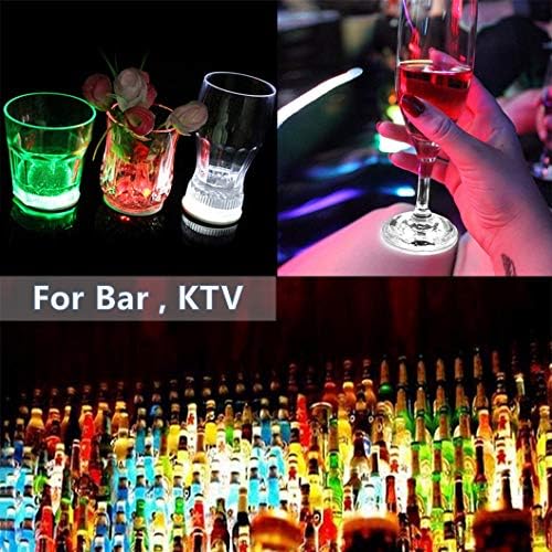 Neliky 20pcs LED Coaster, Light Up Coasters, LED Bottle Light, Bottle