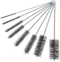 8 Pcs 11.8 Inch Pipe Cleaning Brush Set with Stainless Steel Bristles
