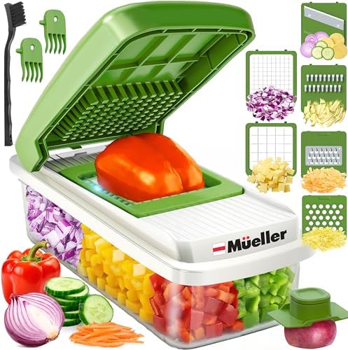Mueller Vegetable Chopper Mandoline Slicer with Container