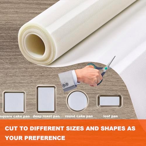 Silicone Baking Mat Roll, Cut to Size Non-slip Pastry Mat, 12IN x 8FT