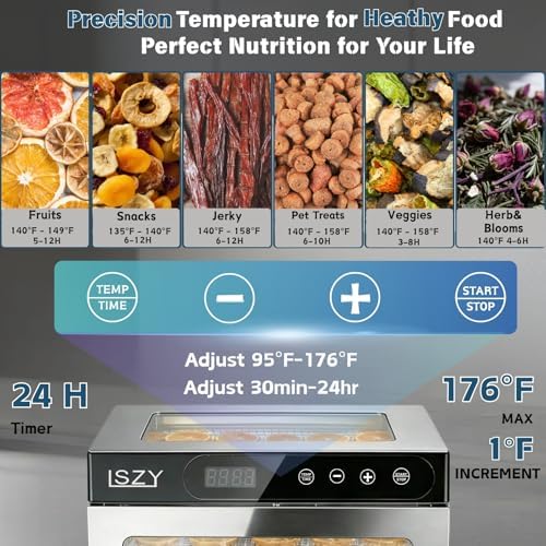 10-Tray Stainless Steel Food Dehydrator Machine