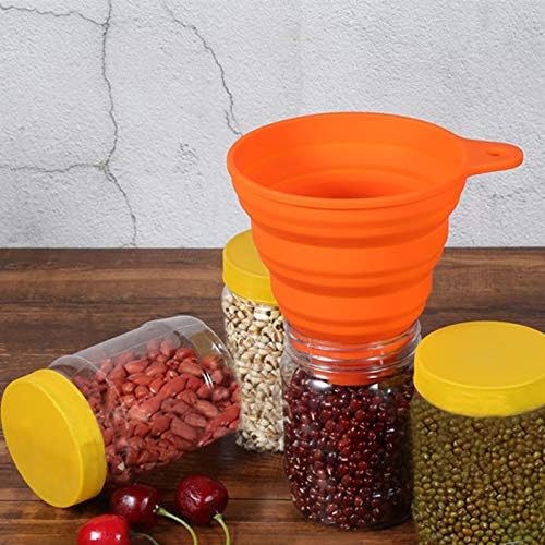 KongNai 4 Sizes Kitchen Funnel Set, Food Grade Silicone Collapsible