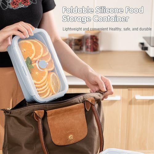 Silicone Collapsible Food Storage Containers-Prep/Storage Bowls with