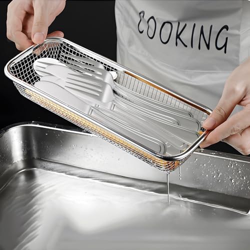 Utensil Drying Rack, 2 Pack Utensils Holder Dishwasher Silverware