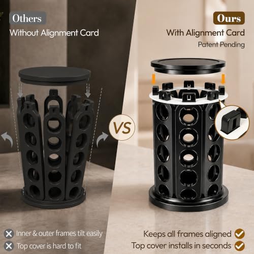 K Cup Holder for 40 Keurig Pods, Black