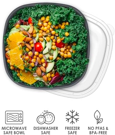 Bentgo Prep Food Storage Bowls with Lids, 10 Pack, PFAS & BPA-Free