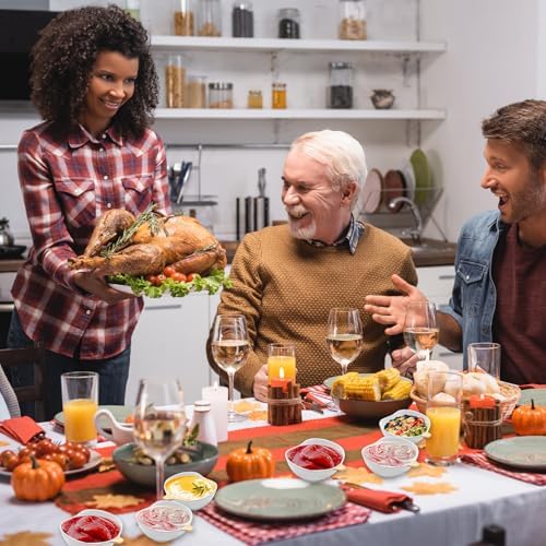 Kolewo4ever 12 Pieces Pumpkin Ramekins Fall Ramekins Ceramic Bowls