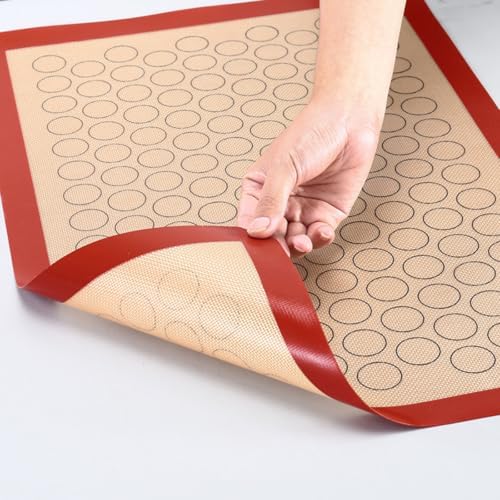 Silicone Glass Fiber Macaron Baking Mat Reusable Pastry Sheet