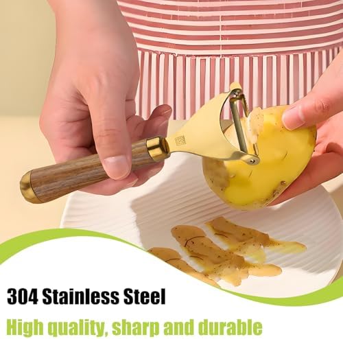 Potato Peelers,Premium 304 Stainless Steel Vegetable Peeler Set