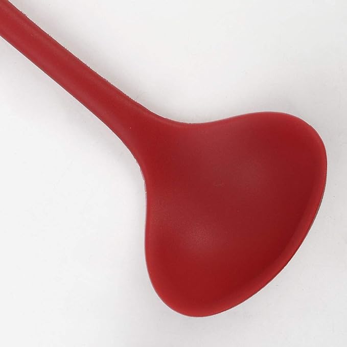 uxcell Silicone Soup Ladle Spoon 8.5 Inch Heat Resistant to 450°F One Piece - Image 6