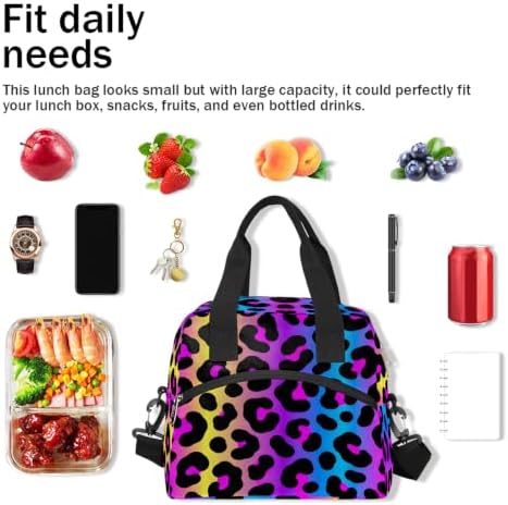 Pardick Leopard Insulated Lunch Bag for Women