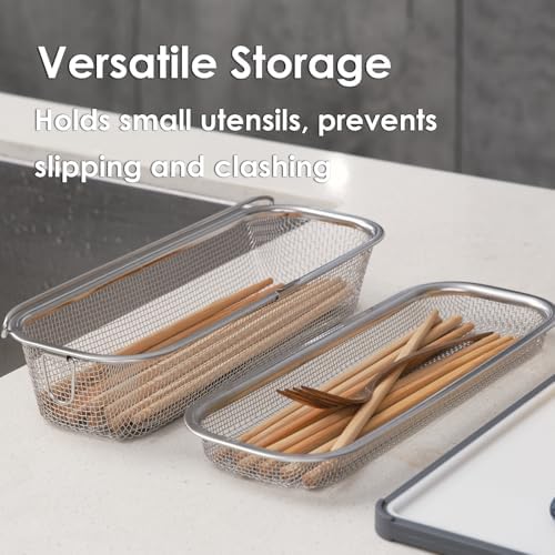 Dishwasher Basket, 18/8 Food-Grade Stainless Steel Dishwasher Basket