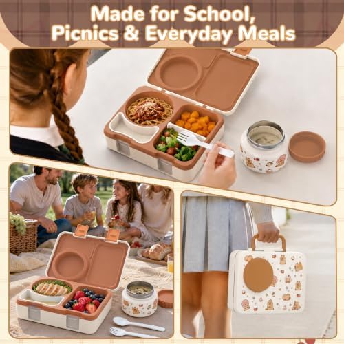 Kids Insulated Lunch Box with 8OZ Thermo Food Jar