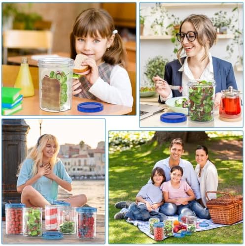 HOMETALL [32 oz 6 Pack] Food Storage Freezer Containers