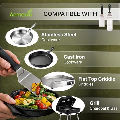 Stainless Steel Spatula and Scraper Set of 3