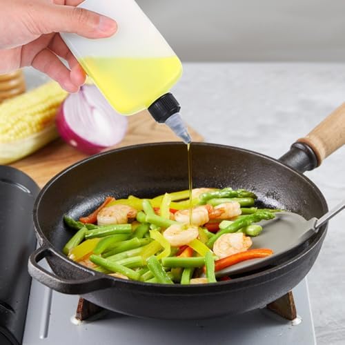 4 PCS Oil Dispenser Bottle for Camping & Cooking, 4oz Squeeze