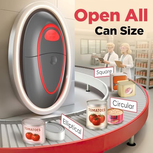 Electric Can Opener Fits Almost All Can Sizes for Seniors with