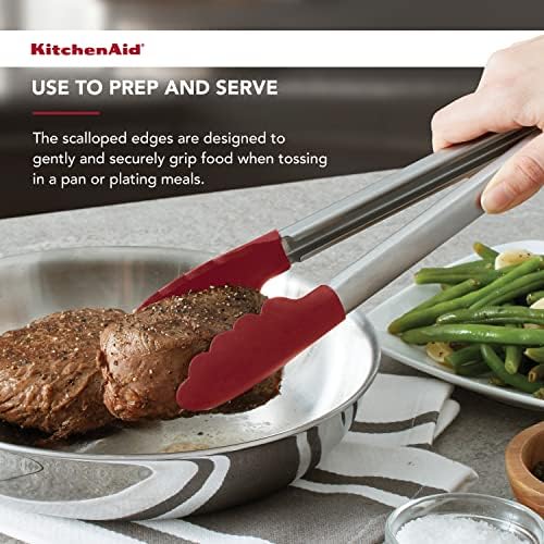 KitchenAid Stainless Steel Tongs, 12 Inch