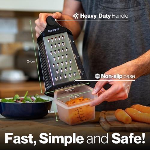 Lantana Cheese Grater with Container, 6 in 1