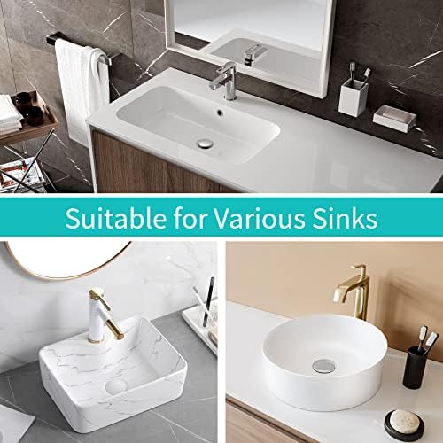 Sink Stopper, Bathroom Sink Drain Strainer with Hair Catcher, for