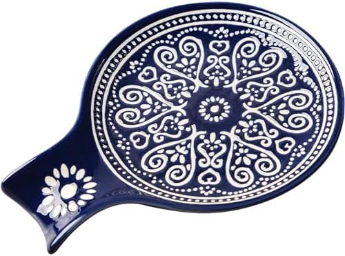 Ceramic Spoon Rest, Cooking Spoon Holder for Kitchen Counter/Stove