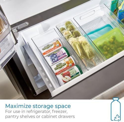 iDesign Water Bottle Organizer and Soda Can Dispenser for Refrigerator