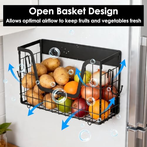 Saiveina Magnetic Fridge Shelf Organizer