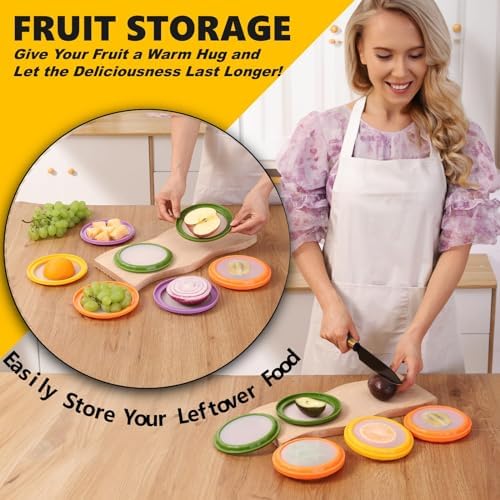 SOOPLEU Double-Sided Avocado & Onion Saver, 4Pcs