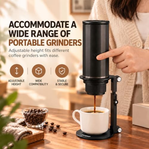 Pour Over Coffee Stand, Height Adjustable & Foldable Coffee Dripper