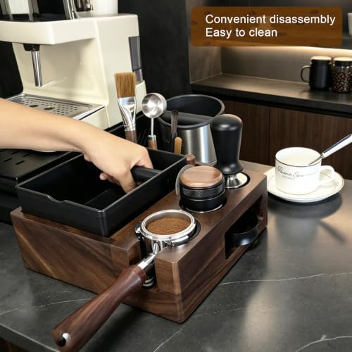 Espresso tamping station knock box,tamper station,Espresso station fit