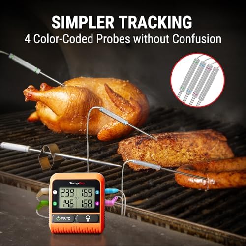 TempPro TempSync 1000FT Wireless Meat Thermometer