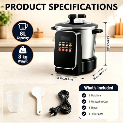 Smart Automatic Swallow Food Maker, Stainless Steel Fufu Machine