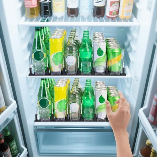 Drink Organizer for Fridge,Soda Can Dispenser for