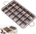 Brownie Pan with Dividers, Non-Stick 18 Pre-cut Crispy Edges, Carbon