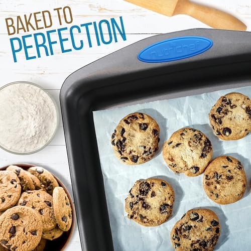 NutriChef 6-Piece Baking Pan Set - Carbon Steel Stackable Bakeware