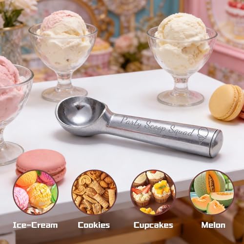 Personalized Ice Cream Scoop with Name, Custom One Piece Metal Scoop