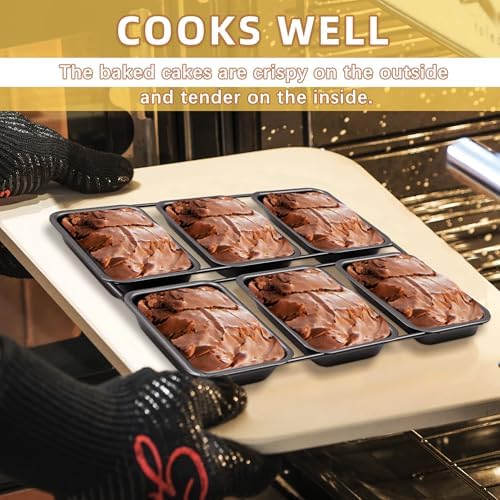 6-Cavity Mini Loaf Pan, Black