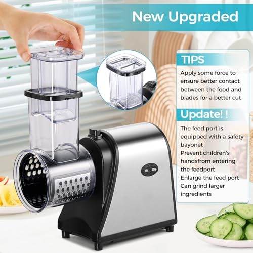 Electric Cheese Grater, 250W, 5 Blades
